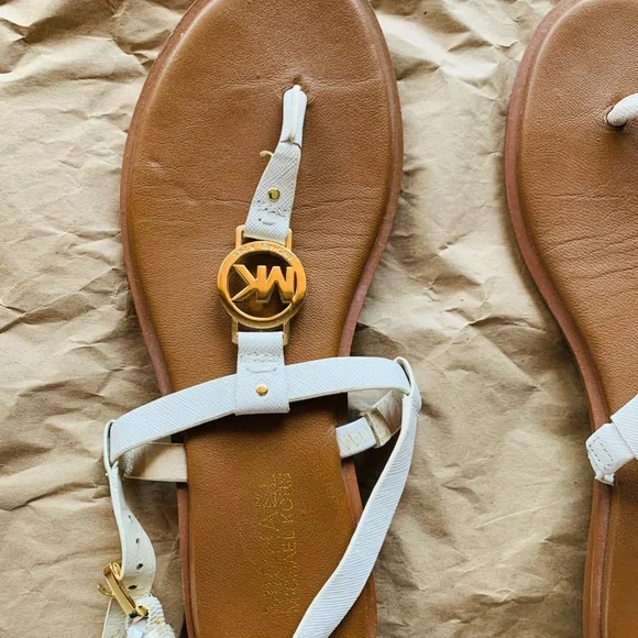 Michael Kors White Sandals - Picture 2 of 4